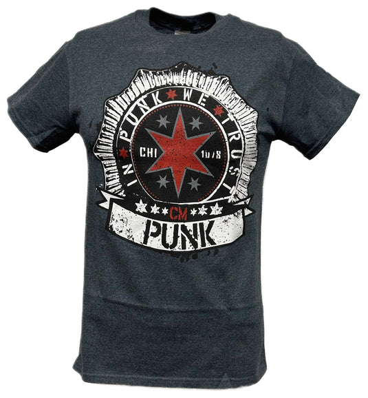 In CM Punk We Trust Best In the World Mens Gray T-shirt Sports Mem, Cards & Fan Shop > Fan Apparel & Souvenirs > Wrestling by Hybrid Tees | Extreme Wrestling Shirts