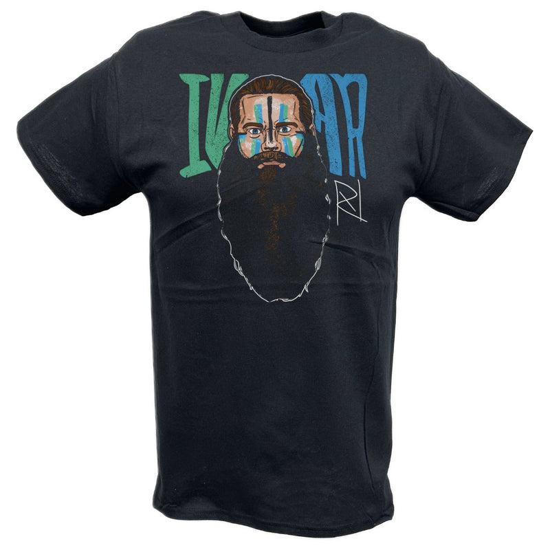 Load image into Gallery viewer, Ivar Big Beard Black T-shirt by EWS | Extreme Wrestling Shirts
