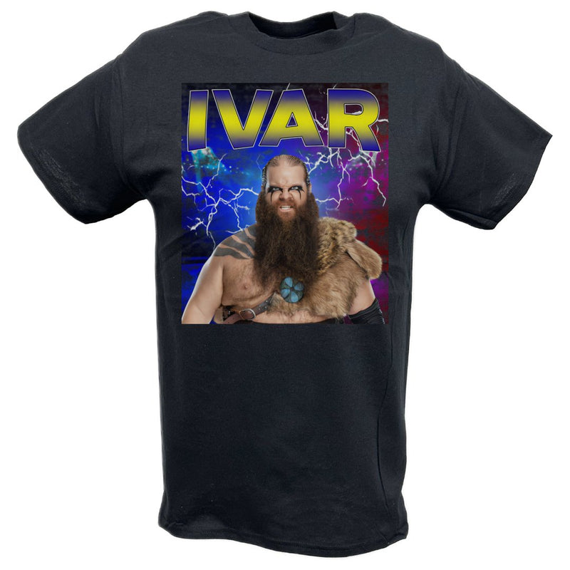 Load image into Gallery viewer, Ivar Highlight Black T-shirt by EWS | Extreme Wrestling Shirts
