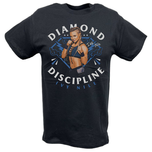 Ivy Nile Diamond Discipline Black T-shirt by EWS | Extreme Wrestling Shirts