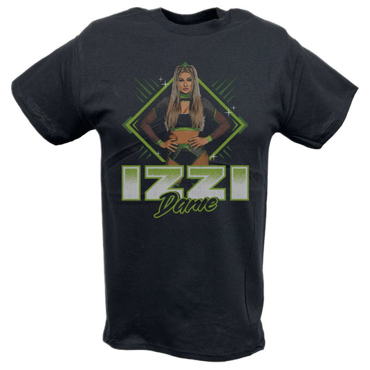 Izzi Dame Neon Black T-shirt by EWS | Extreme Wrestling Shirts