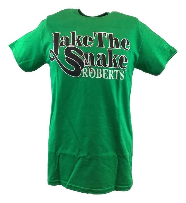 Jake the Snake Roberts Mens Green T-shirt Sports Mem, Cards & Fan Shop > Fan Apparel & Souvenirs > Wrestling by Hybrid Tees | Extreme Wrestling Shirts