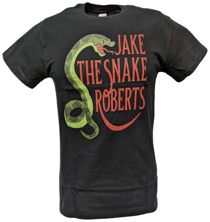 Load image into Gallery viewer, Jake the Snake Roberts Python Power Black T-shirt by WWE | Extreme Wrestling Shirts
