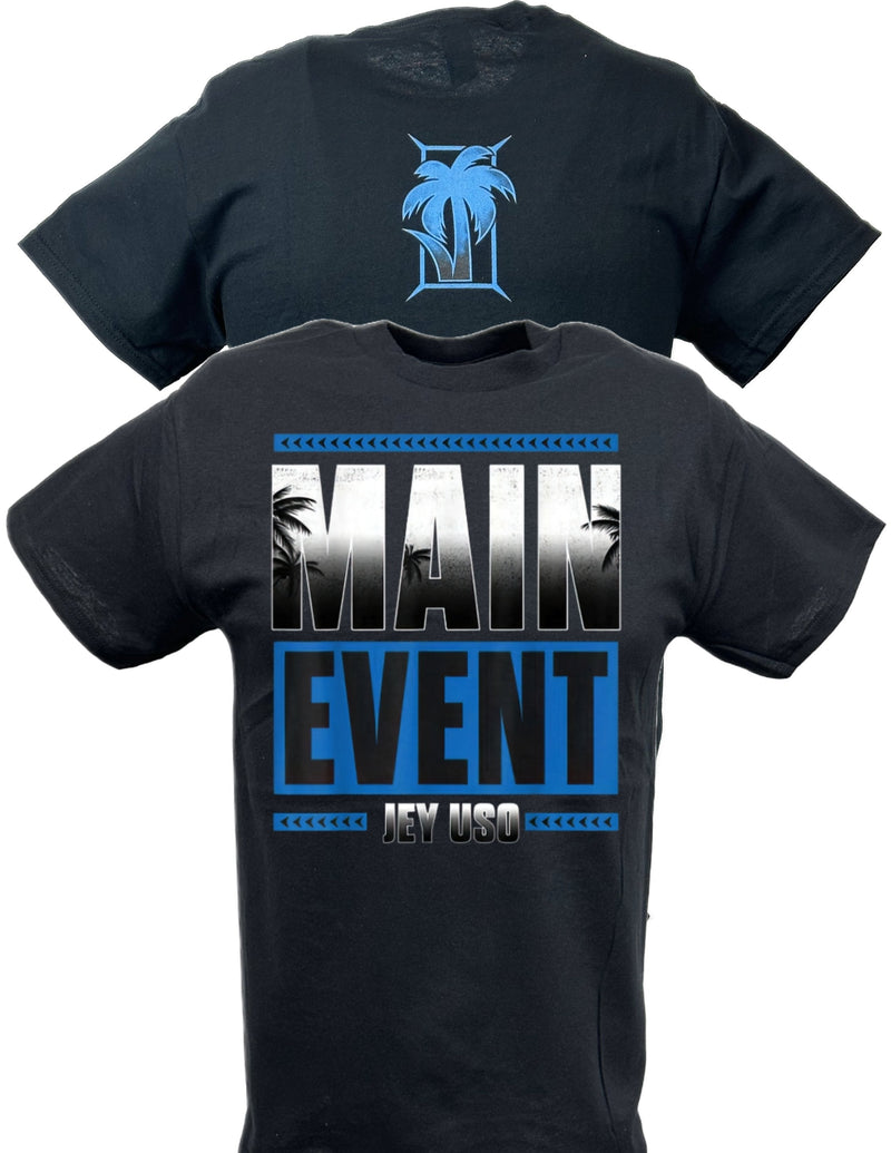 Load image into Gallery viewer, Jey Uso Main Event Bloodline Black T-shirt by EWS | Extreme Wrestling Shirts
