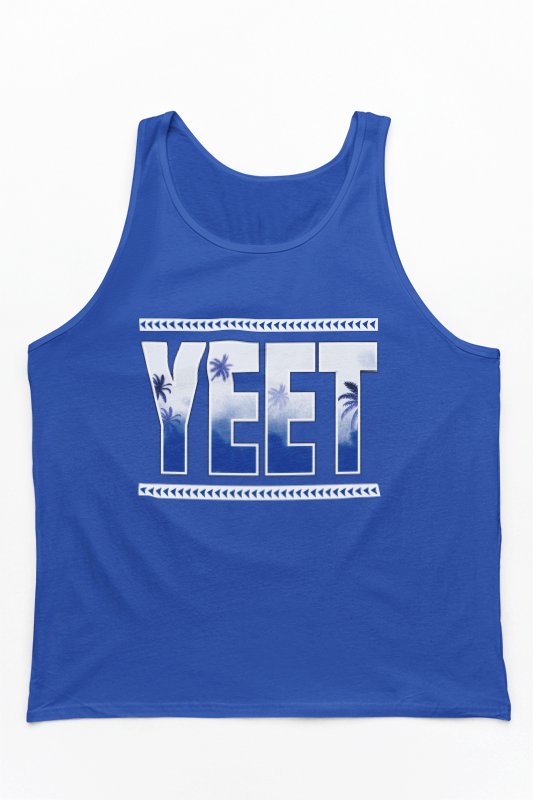 Load image into Gallery viewer, Jey Uso Yeet Bloodline Blue Tank Top Shirt by EWS | Extreme Wrestling Shirts
