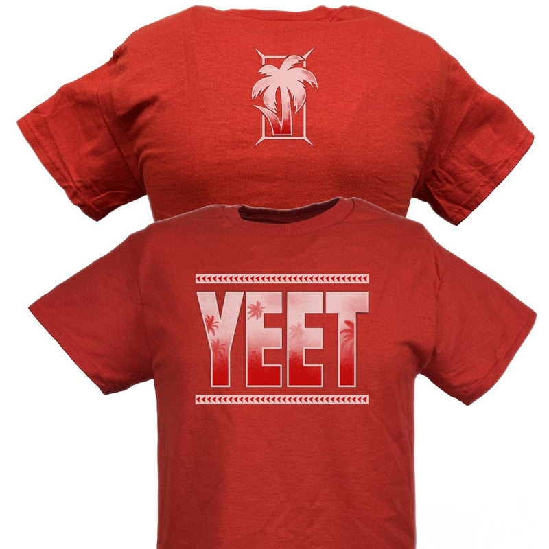 Load image into Gallery viewer, Jey Uso Yeet Bloodline Kids Youth Red T-shirt by EWS | Extreme Wrestling Shirts
