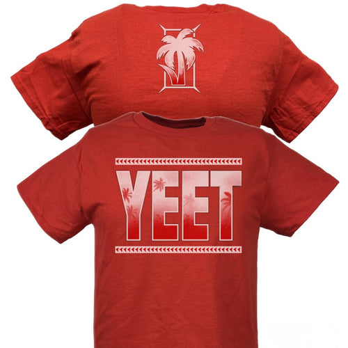 Jey Uso Yeet Bloodline Red T-shirt by EWS | Extreme Wrestling Shirts