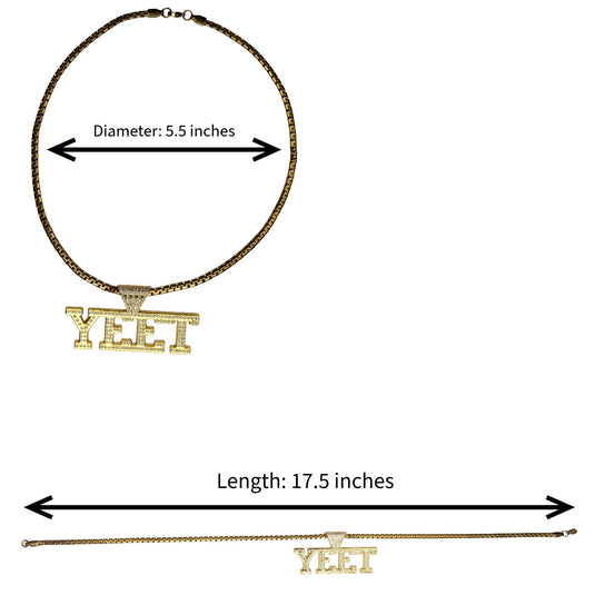 Jey Uso Yeet Pendant Gold by EWS | Extreme Wrestling Shirts