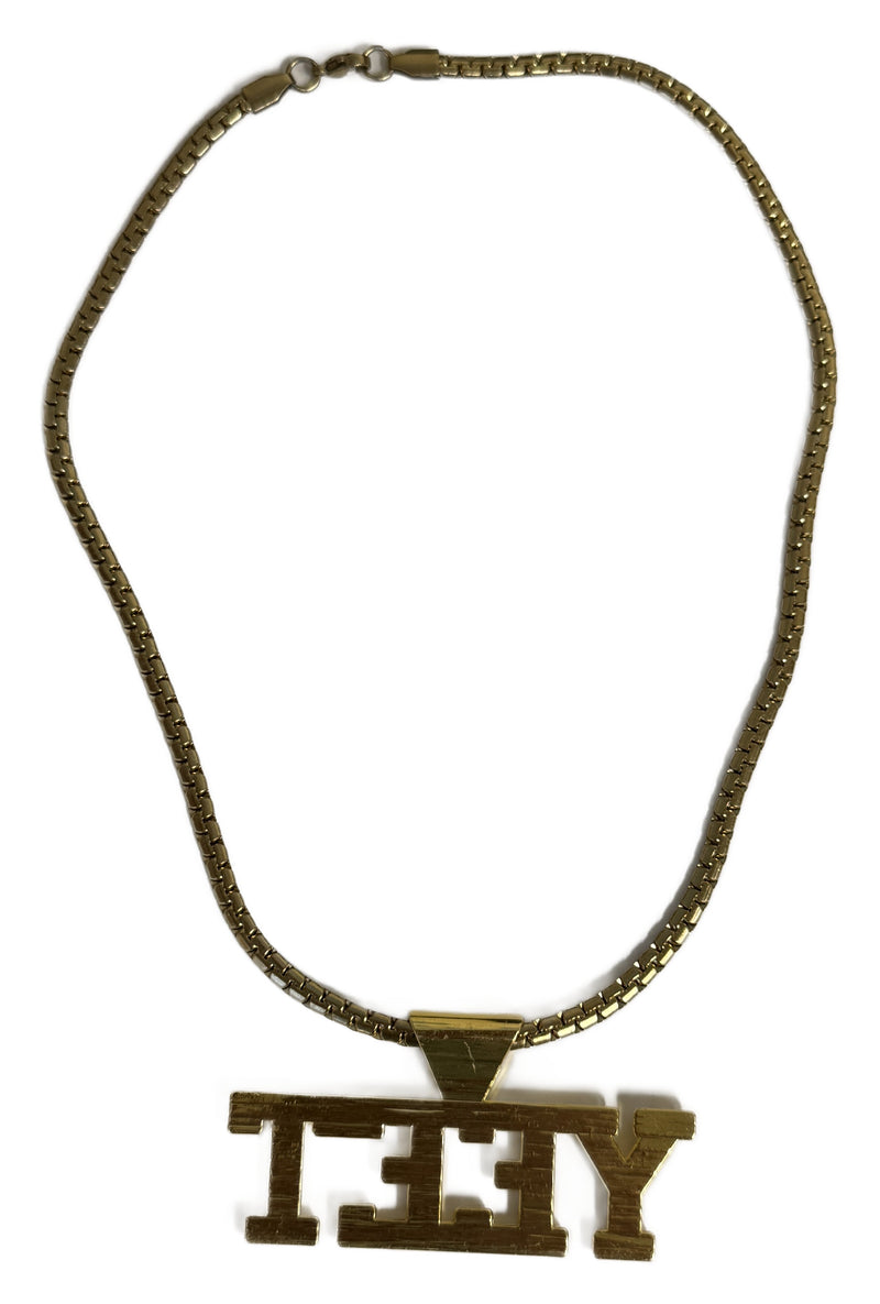 Load image into Gallery viewer, Jey Uso Yeet Pendant Gold by EWS | Extreme Wrestling Shirts
