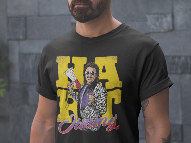 Load image into Gallery viewer, Jimmy Hart Mouth of the South Megaphone Black T-shirt by EWS | Extreme Wrestling Shirts
