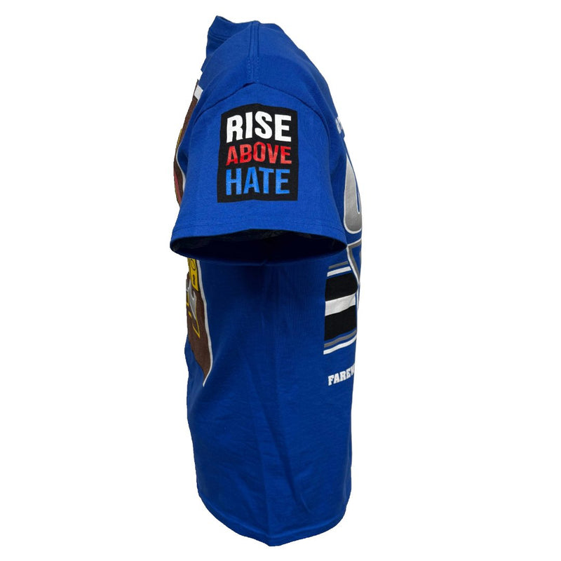 Load image into Gallery viewer, John Cena 2025 Indiana Last Time Is Now Blue Mens Costume T-shirt Hat Wristbands by EWS | Extreme Wrestling Shirts
