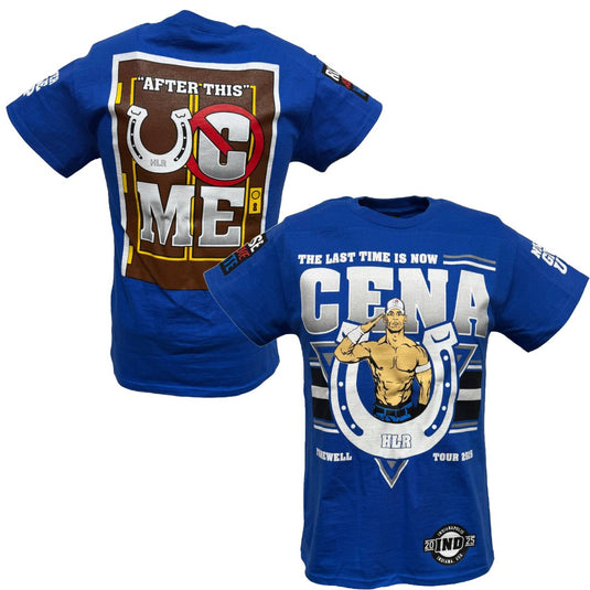 John Cena 2025 Indiana Last Time Is Now Blue Mens T-shirt by EWS | Extreme Wrestling Shirts