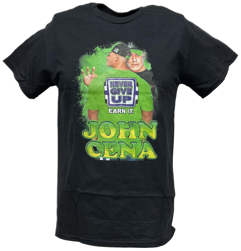 Load image into Gallery viewer, John Cena Back Me Up Mens Black T-shirt by EWS | Extreme Wrestling Shirts
