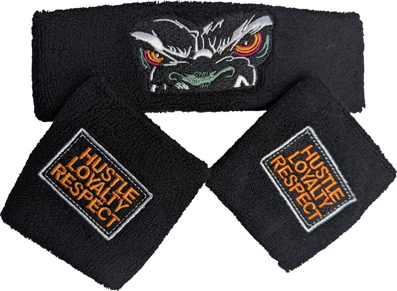 Load image into Gallery viewer, JOHN CENA Beware of Dog Headband Wristbands Set WWE Sports Mem, Cards &amp; Fan Shop &gt; Fan Apparel &amp; Souvenirs &gt; Wrestling by Extreme Wrestling Shirts | Extreme Wrestling Shirts
