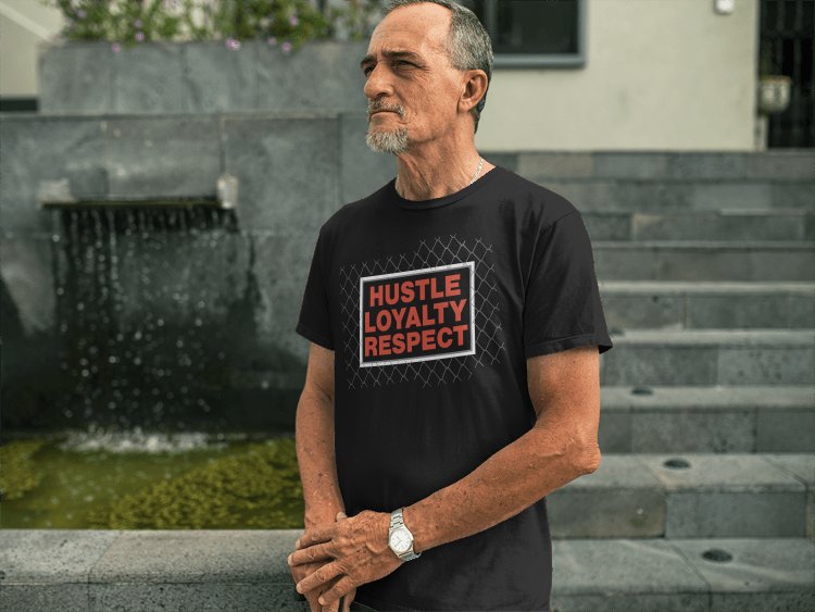 Load image into Gallery viewer, John Cena Big Dog Hustle Loyalty Respect Mens Black T-shirt Sports Mem, Cards &amp; Fan Shop &gt; Fan Apparel &amp; Souvenirs &gt; Wrestling by EWS | Extreme Wrestling Shirts
