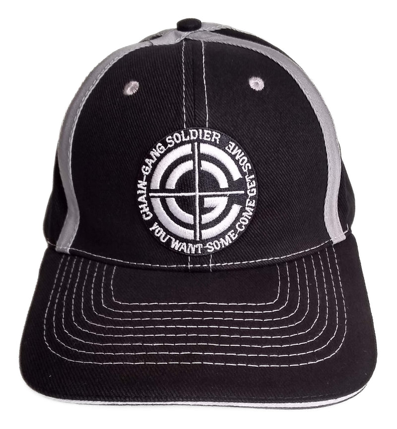 Load image into Gallery viewer, John Cena Black Chain-Gang Soldier Mens Baseball Hat by EWS | Extreme Wrestling Shirts
