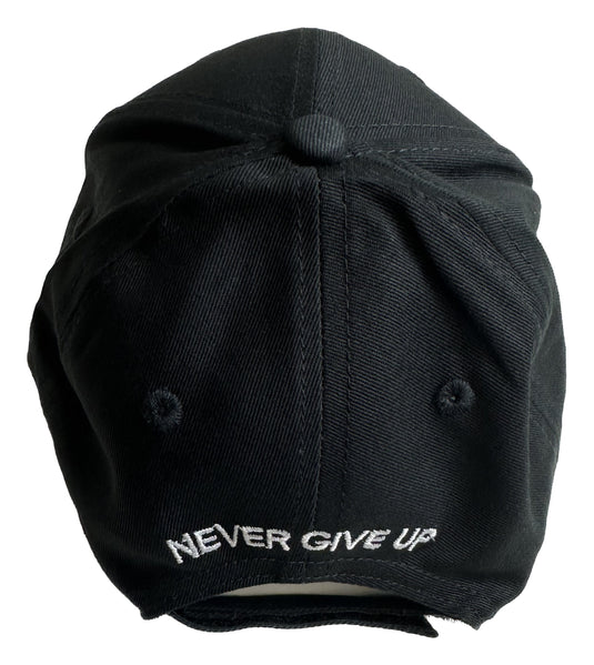 John Cena Black & White 20 Years HLR Never Give up Baseball Hat by EWS | Extreme Wrestling Shirts