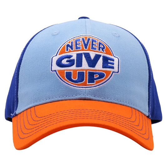 John Cena Blue Orange Never Give Up 20 Years Baseball Hat by EWS | Extreme Wrestling Shirts