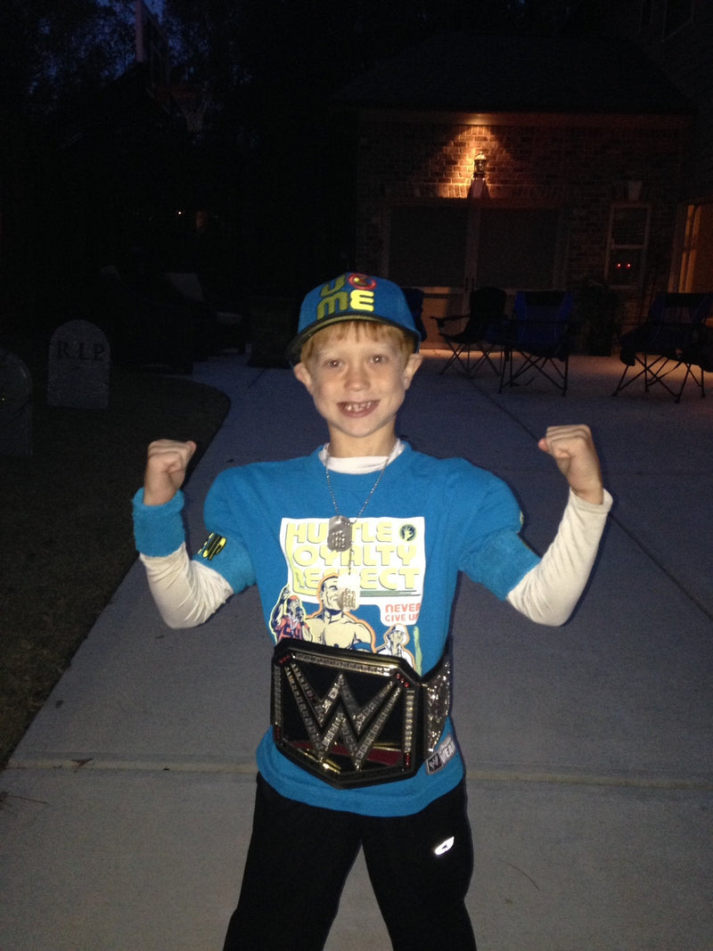 Load image into Gallery viewer, John Cena Blue Throwback Kids T-shirt Boys Sports Mem, Cards &amp; Fan Shop &gt; Fan Apparel &amp; Souvenirs &gt; Wrestling by EWS | Extreme Wrestling Shirts
