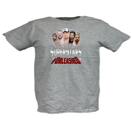 John Cena Brock Lesnar Roman Reigns Unleashed Gray T-shirt Boys Sports Mem, Cards & Fan Shop > Fan Apparel & Souvenirs > Wrestling by EWS | Extreme Wrestling Shirts