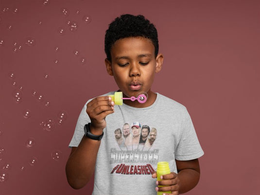 John Cena Brock Lesnar Roman Reigns Unleashed Gray T-shirt Boys Sports Mem, Cards & Fan Shop > Fan Apparel & Souvenirs > Wrestling by EWS | Extreme Wrestling Shirts