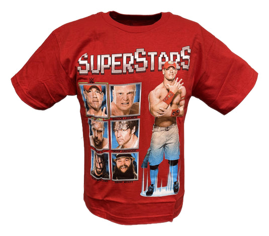 John Cena Brock Lesnar Seth Rollins Boys Kids Red T-shirt by EWS | Extreme Wrestling Shirts