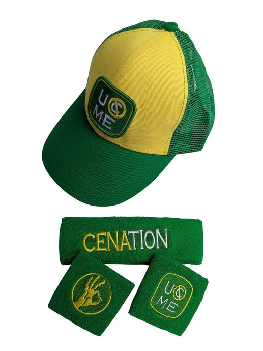 John Cena Cenation Attitude Adjustment Baseball Hat Wristband Set by EWS | Extreme Wrestling Shirts