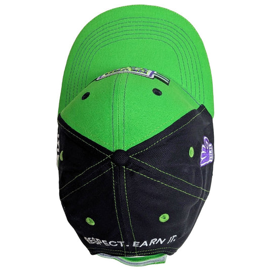 John Cena Cenation Respect Baseball Hat Multi Green Apparel by WWE Authentic Wear | Extreme Wrestling Shirts