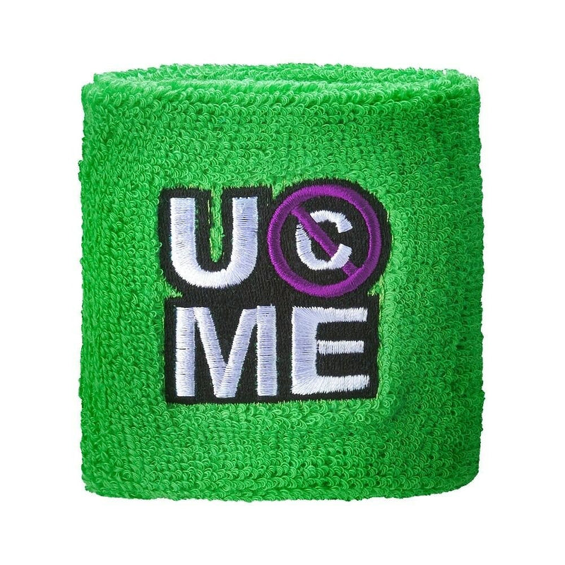 Load image into Gallery viewer, John Cena Cenation Respect Green Purple Headband Wristband Sweatband Set by WWE Authentic Wear | Extreme Wrestling Shirts
