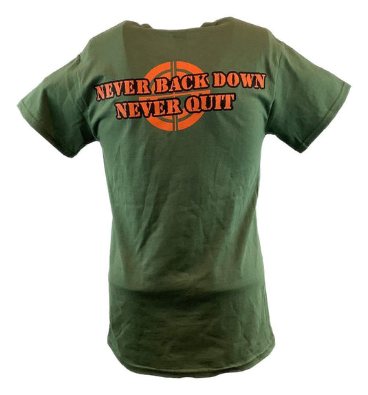 John Cena Chaingang Soldier Mens Olive Green T-shirt by EWS | Extreme Wrestling Shirts