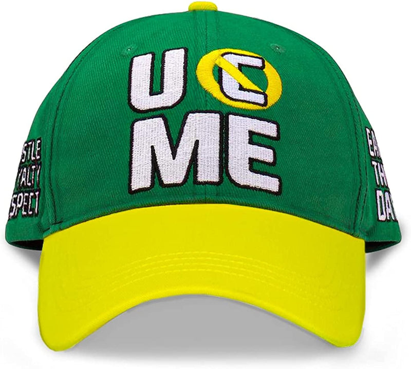 Load image into Gallery viewer, John Cena Earn The Day Yellow and Green Mens Baseball Hat Sports Mem, Cards &amp; Fan Shop &gt; Fan Apparel &amp; Souvenirs &gt; Wrestling by Extreme Wrestling Shirts | Extreme Wrestling Shirts
