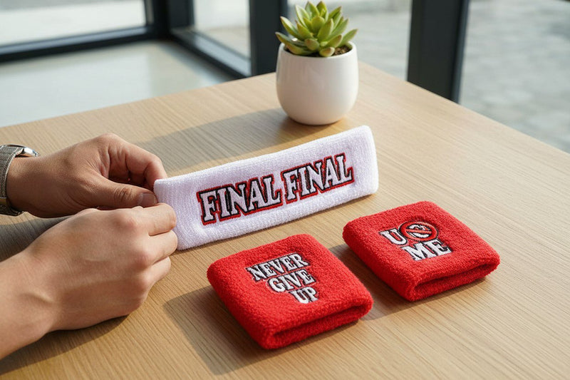 Load image into Gallery viewer, John Cena Final Tour Headband Wristbands Set by EWS | Extreme Wrestling Shirts
