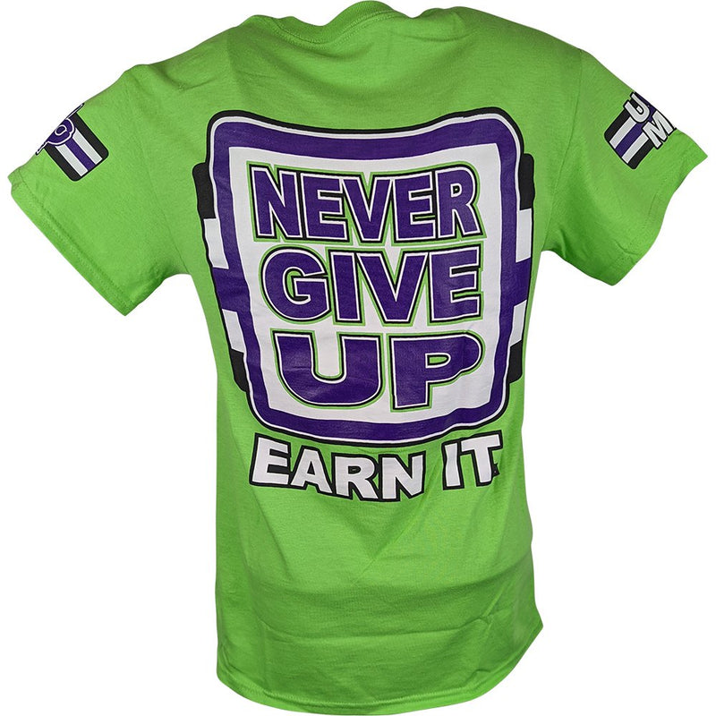 Load image into Gallery viewer, John Cena Green Purple Respect the Cenation Mens T-shirt Sports Mem, Cards &amp; Fan Shop &gt; Fan Apparel &amp; Souvenirs &gt; Wrestling by Hybrid Tees | Extreme Wrestling Shirts
