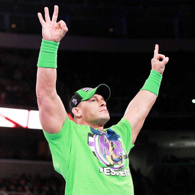 Load image into Gallery viewer, John Cena Green Purple Respect the Cenation Mens T-shirt Sports Mem, Cards &amp; Fan Shop &gt; Fan Apparel &amp; Souvenirs &gt; Wrestling by Hybrid Tees | Extreme Wrestling Shirts
