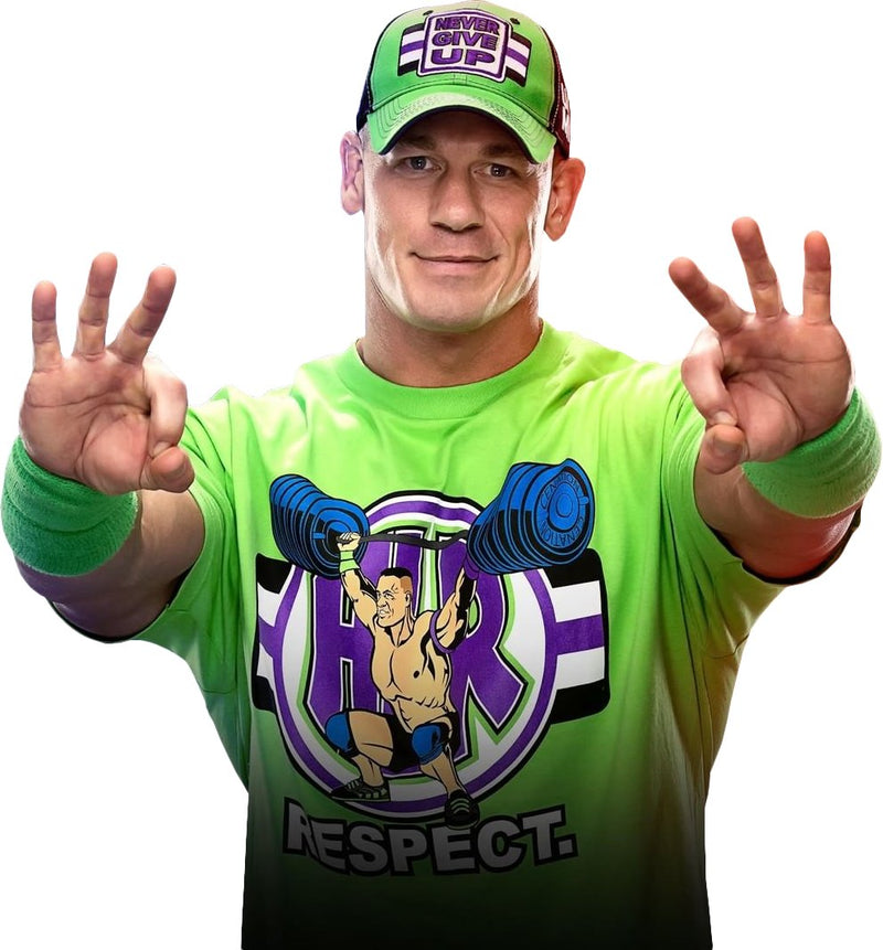 Load image into Gallery viewer, John Cena Green Purple Respect the Cenation Mens T-shirt Sports Mem, Cards &amp; Fan Shop &gt; Fan Apparel &amp; Souvenirs &gt; Wrestling by Hybrid Tees | Extreme Wrestling Shirts
