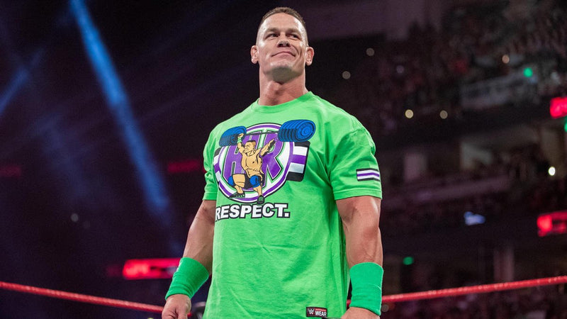 Load image into Gallery viewer, John Cena Green Purple Respect the Cenation Mens T-shirt Sports Mem, Cards &amp; Fan Shop &gt; Fan Apparel &amp; Souvenirs &gt; Wrestling by Hybrid Tees | Extreme Wrestling Shirts
