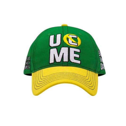 John Cena Green Yellow Earn The Day Baseball Hat Headband Wristband Set Sports Mem, Cards & Fan Shop > Fan Apparel & Souvenirs > Wrestling by WWE | Extreme Wrestling Shirts