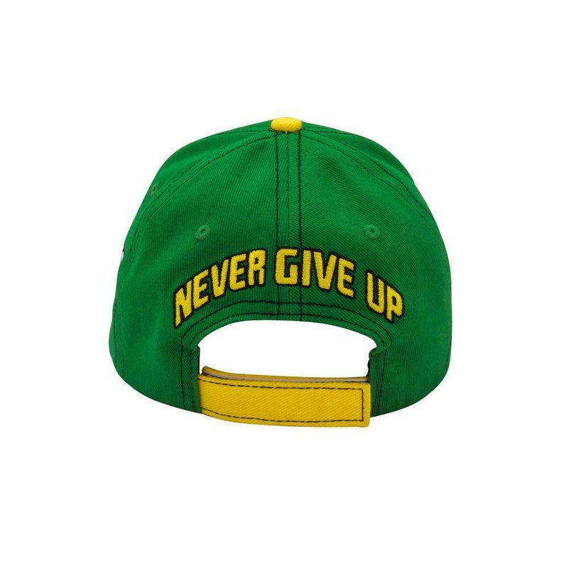 Load image into Gallery viewer, John Cena Green Yellow Earn The Day Baseball Hat Headband Wristband Set Sports Mem, Cards &amp; Fan Shop &gt; Fan Apparel &amp; Souvenirs &gt; Wrestling by WWE | Extreme Wrestling Shirts

