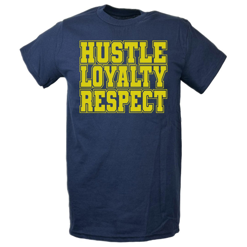 Load image into Gallery viewer, John Cena Hustle Loyalty Respect Navy Blue Mens T-shirt Sports Mem, Cards &amp; Fan Shop > Fan Apparel &amp; Souvenirs > Wrestling by EWS | Extreme Wrestling Shirts
