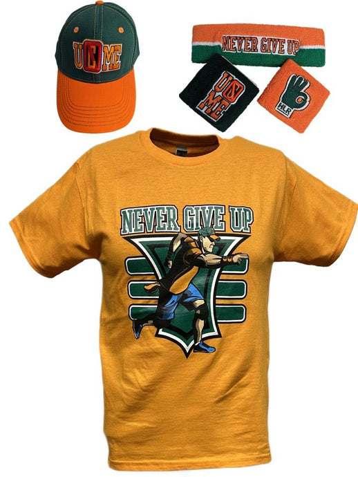 John Cena Kids 15x Orange Costume Hat T-shirt Wristbands Boys Sports Mem, Cards & Fan Shop > Fan Apparel & Souvenirs > Wrestling by EWS | Extreme Wrestling Shirts