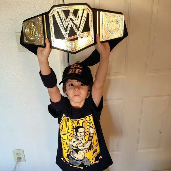 Load image into Gallery viewer, John Cena Kids Blue Ten Years Strong Costume Hat T-shirt Wristbands Boys Sports Mem, Cards &amp; Fan Shop > Fan Apparel &amp; Souvenirs > Wrestling by EWS | Extreme Wrestling Shirts
