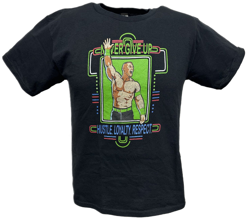 Load image into Gallery viewer, John Cena Kids Neon Green Never Give Up Boys T-shirt Sports Mem, Cards &amp; Fan Shop &gt; Fan Apparel &amp; Souvenirs &gt; Wrestling by Hybrid Tees | Extreme Wrestling Shirts
