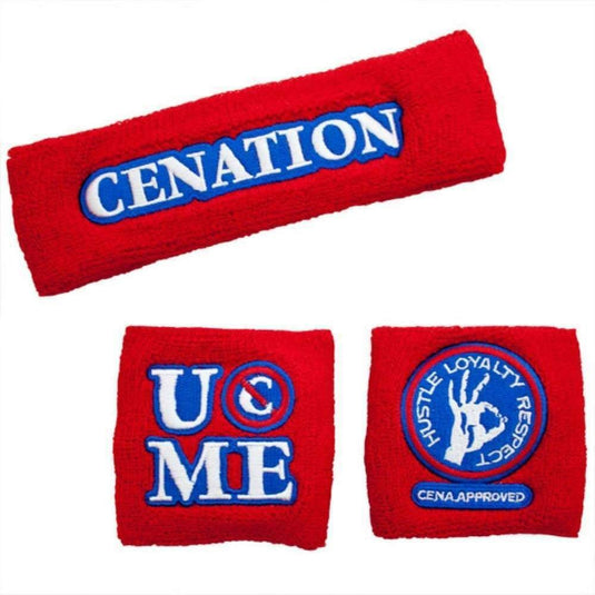 John Cena Kids Red Costume Hat T-shirt Wristbands Boys Sports Mem, Cards & Fan Shop > Fan Apparel & Souvenirs > Wrestling by Freeze | Extreme Wrestling Shirts