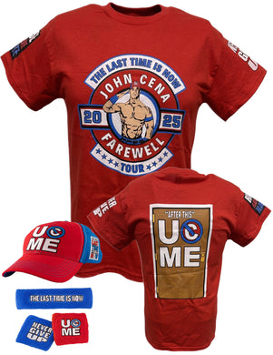 John Cena Last Time Is Now Farewell Tour Mens Costume T-shirt Hat Wristbands by EWS | Extreme Wrestling Shirts