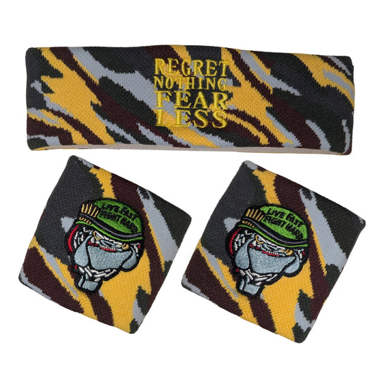 John Cena Live Fast Fight Hard Hat and Headband Wristband Combo by EWS | Extreme Wrestling Shirts