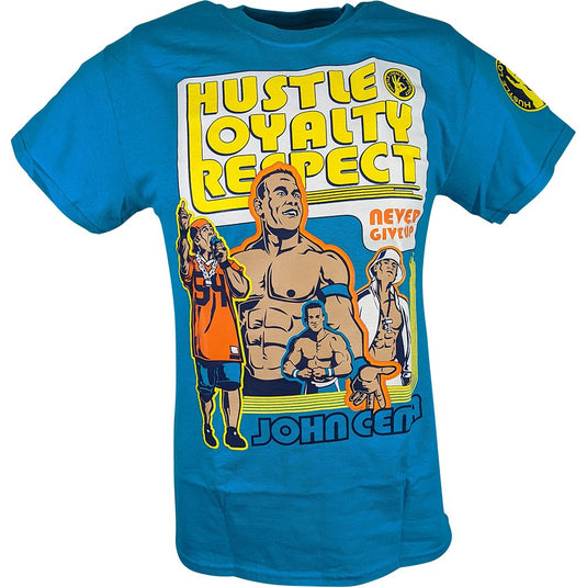 John Cena Mens Blue Throwback Costume Hat T-shirt Wristbands by EWS | Extreme Wrestling Shirts