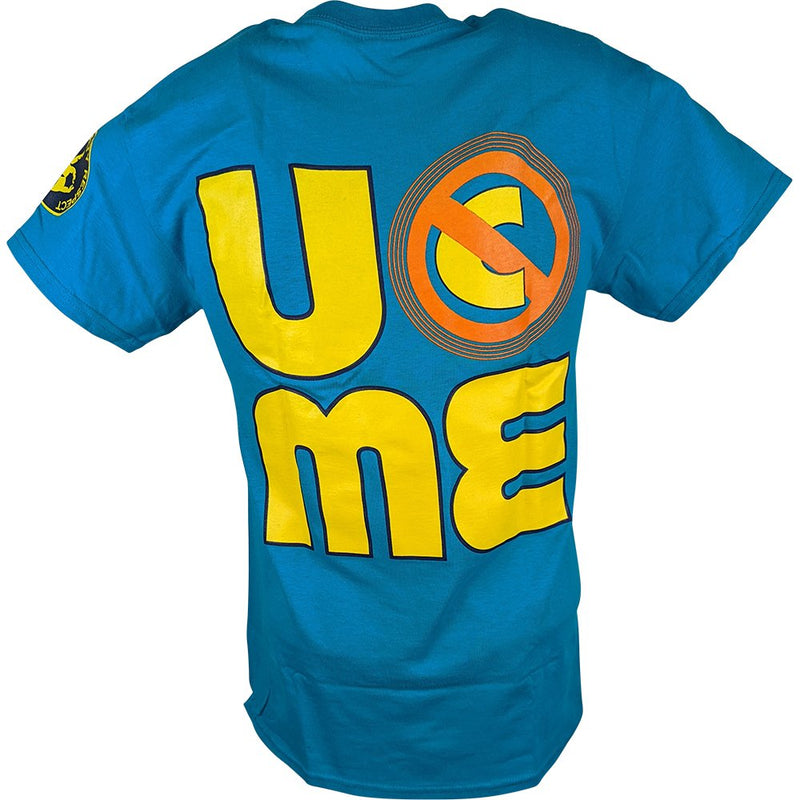 Load image into Gallery viewer, John Cena Mens Blue Throwback Costume Hat T-shirt Wristbands by EWS | Extreme Wrestling Shirts
