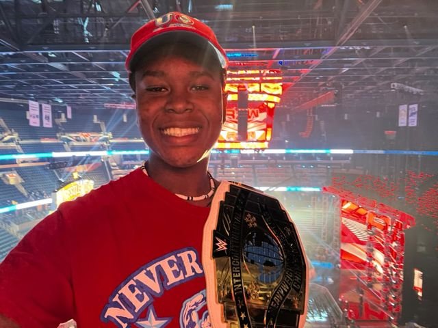 Load image into Gallery viewer, John Cena Mens Red Costume Hat T-shirt Wristbands Sports Mem, Cards &amp; Fan Shop &gt; Fan Apparel &amp; Souvenirs &gt; Wrestling by EWS | Extreme Wrestling Shirts
