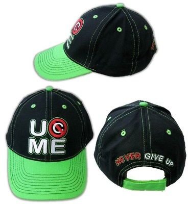 JOHN CENA Neon Green Never Give Up Baseball Cap Hat Sports Mem, Cards & Fan Shop > Fan Apparel & Souvenirs > Wrestling by Extreme Wrestling Shirts | Extreme Wrestling Shirts