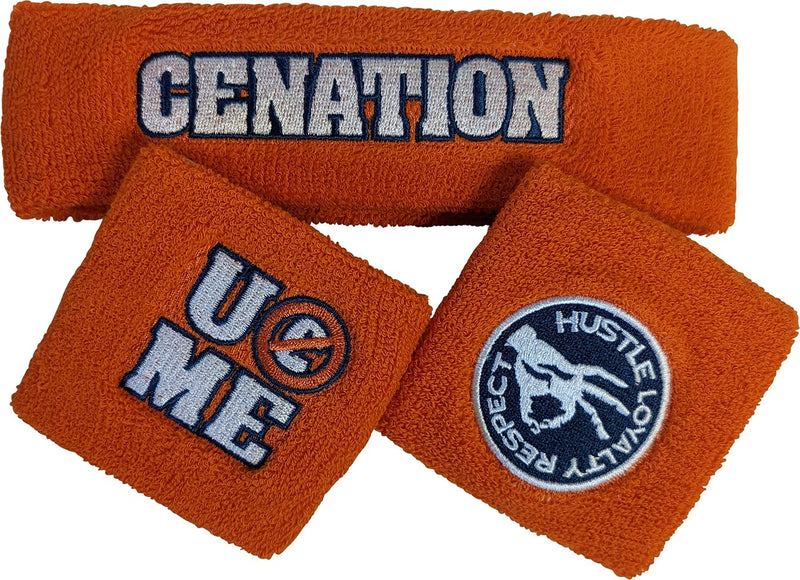 Load image into Gallery viewer, JOHN CENA Orange Cenation U Can&#39;t See Me Headband Wristbands Set Sports Mem, Cards &amp; Fan Shop &gt; Fan Apparel &amp; Souvenirs &gt; Wrestling by EWS | Extreme Wrestling Shirts
